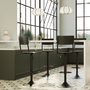 Voir la diapositive 5 : Rendez vous déco Lot de 2 chaises de bar réglables 60/80 cm en bois noir-Clem