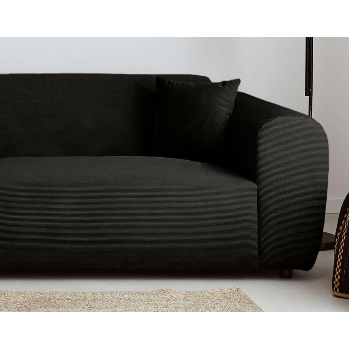 LISA DESIGN Aumance - canapé d'angle gauche 4 places - en velours côtelé
