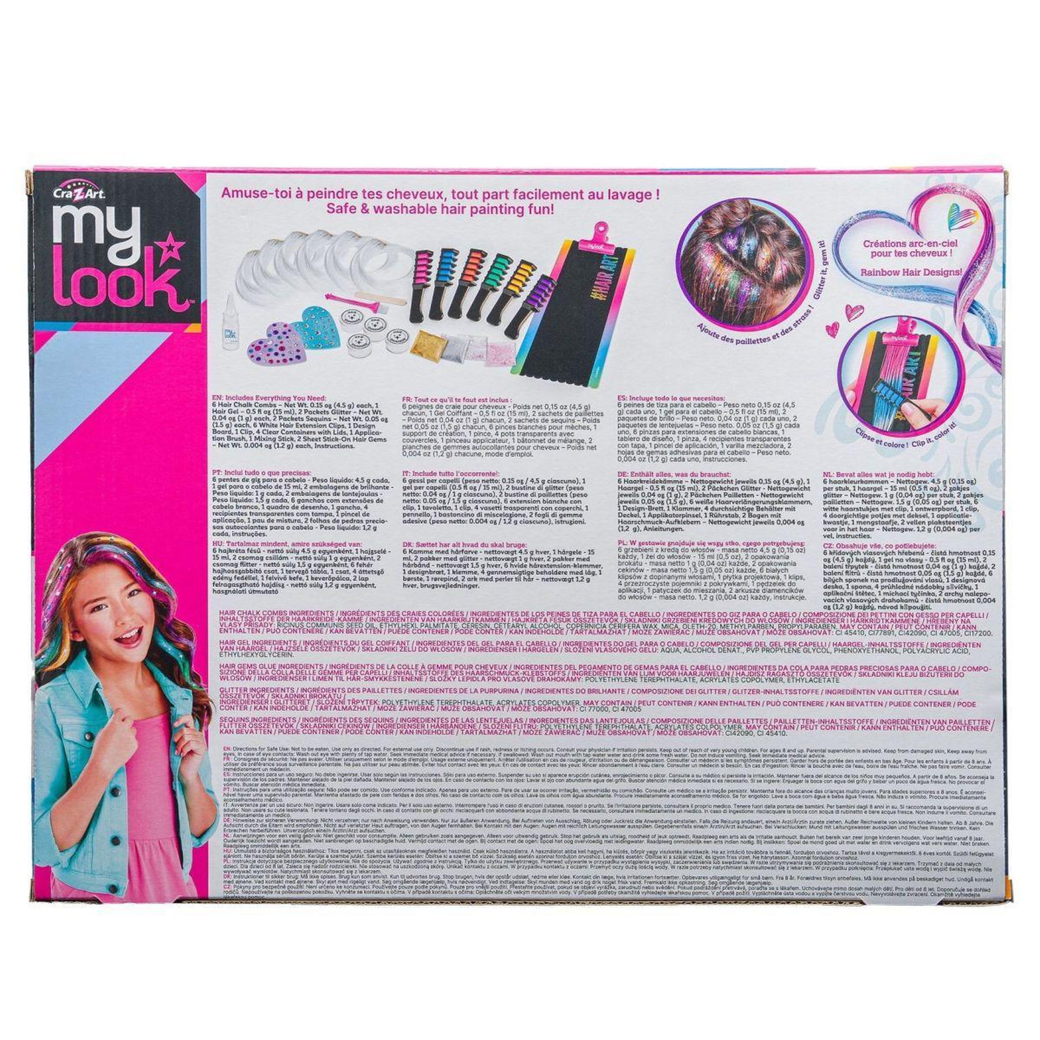 Voir la diapositive 4 : Lexibook Studio d'Extensions de Cheveux colorées - édition Deluxe