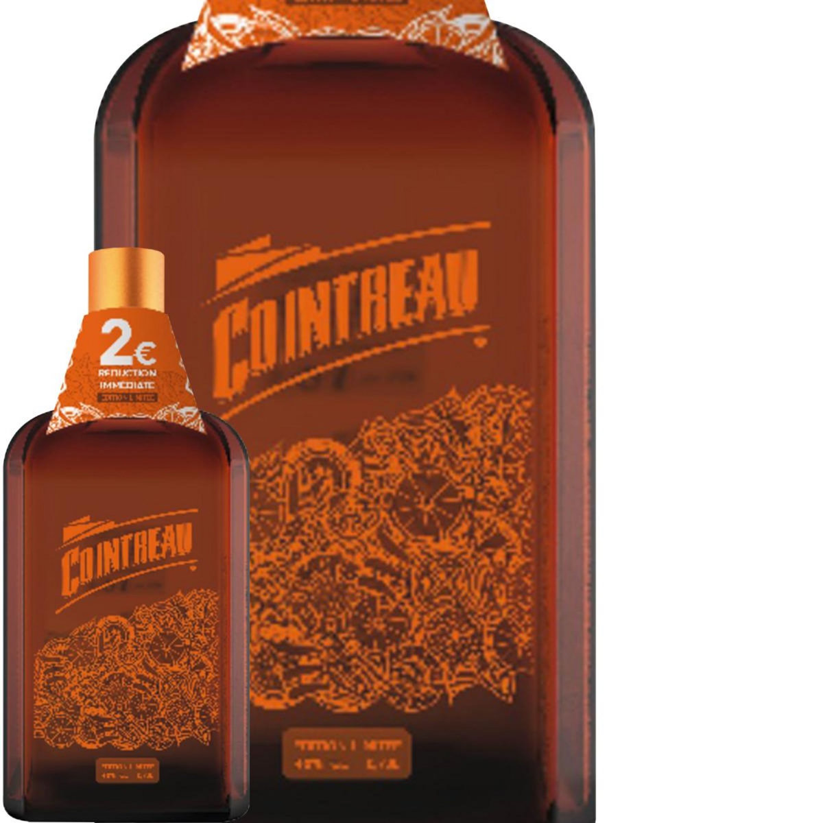 COINTREAU Liqueur triple sec à base d'écorces d'orange 40% 70cl