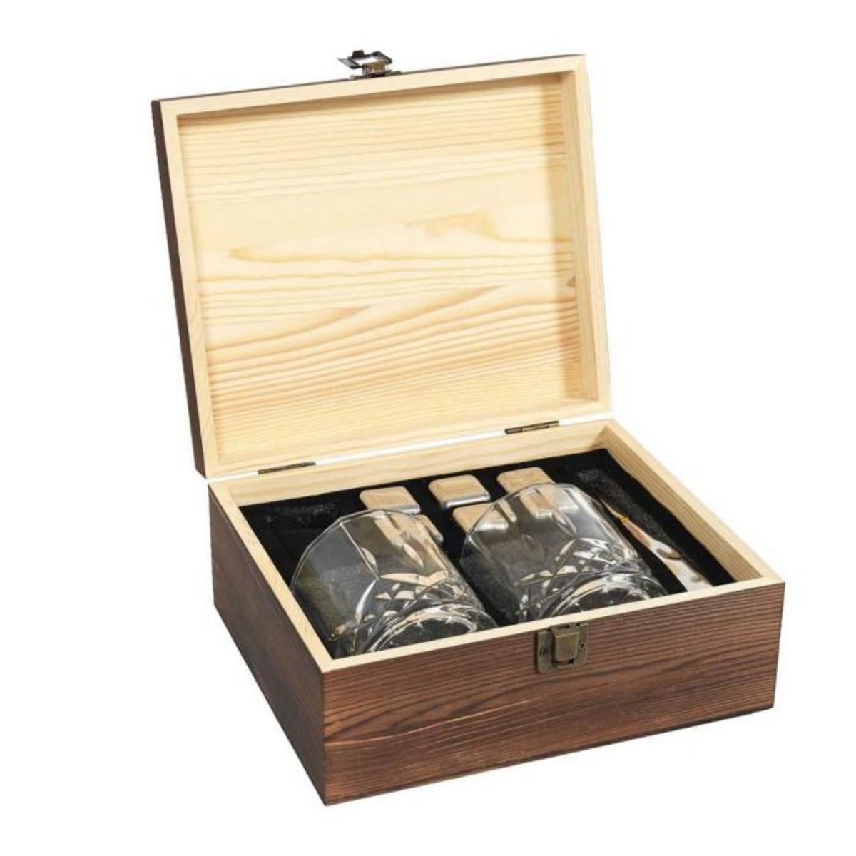 Paris Prix Coffret Whisky 10 Pièces  Gentleman  21cm Marron
