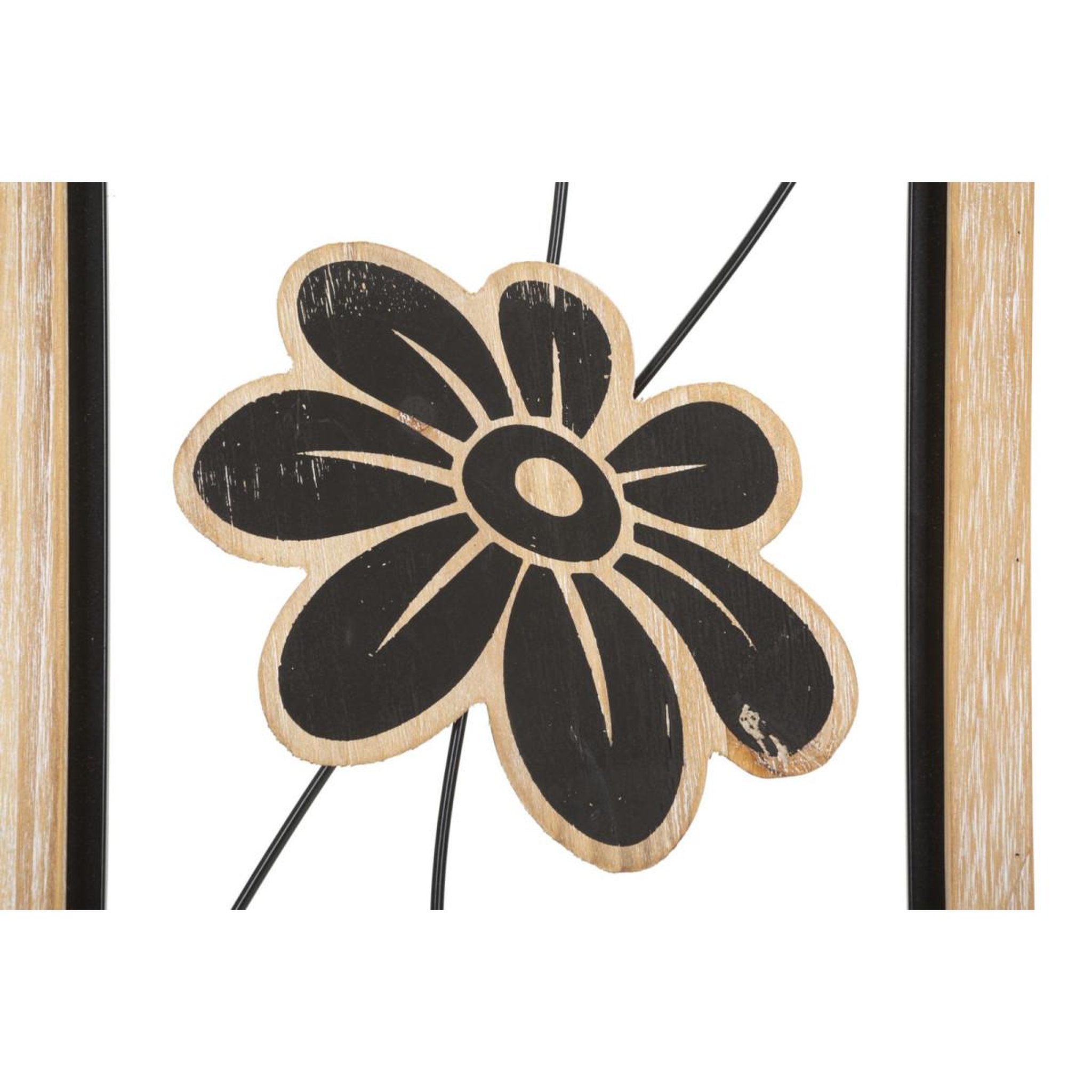 Voir la diapositive 2 : Paris Prix Décoration murale encadrée  koman  60cm naturel & noir