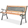 Voir la diapositive 1 : VIDAXL Banc de jardin 122 cm Bois
