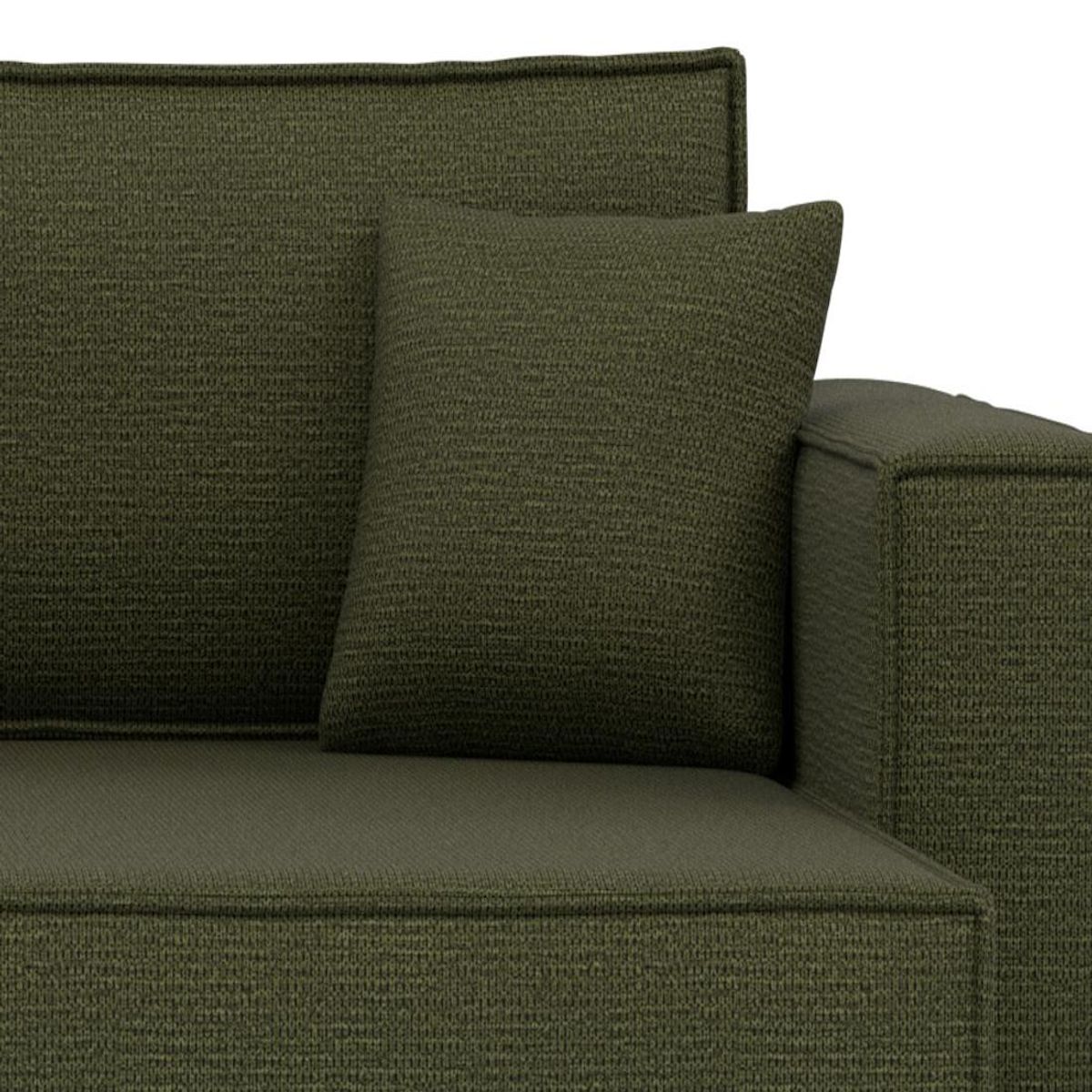 BEST MOBILIER Jonas - canapé d'angle réversible 4 places convertible avec coffre en tissu texturé