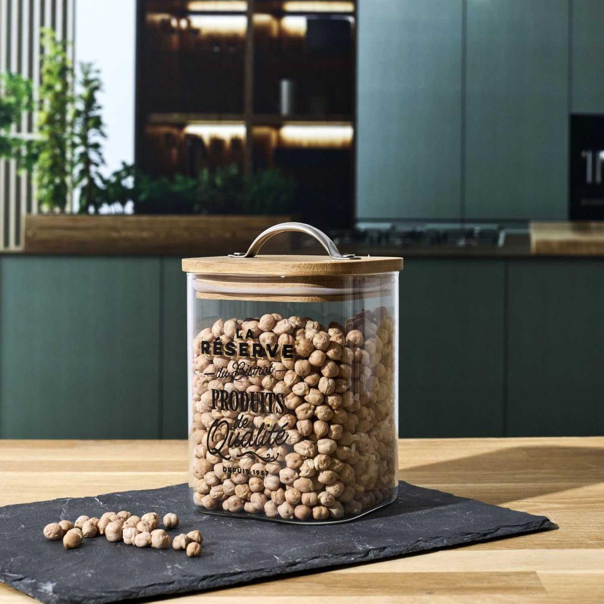 Voir la diapositive 3 : COOK CONCEPT Bocal de conservation en verre  bistrot  70cl transparent