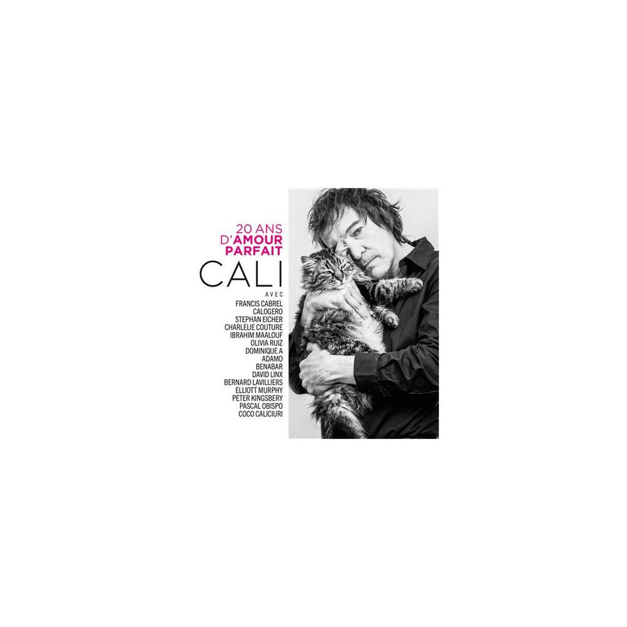 Double lp vinyle cali 20 ans d'amour parfait, pop rock en gatefold, 13 titres