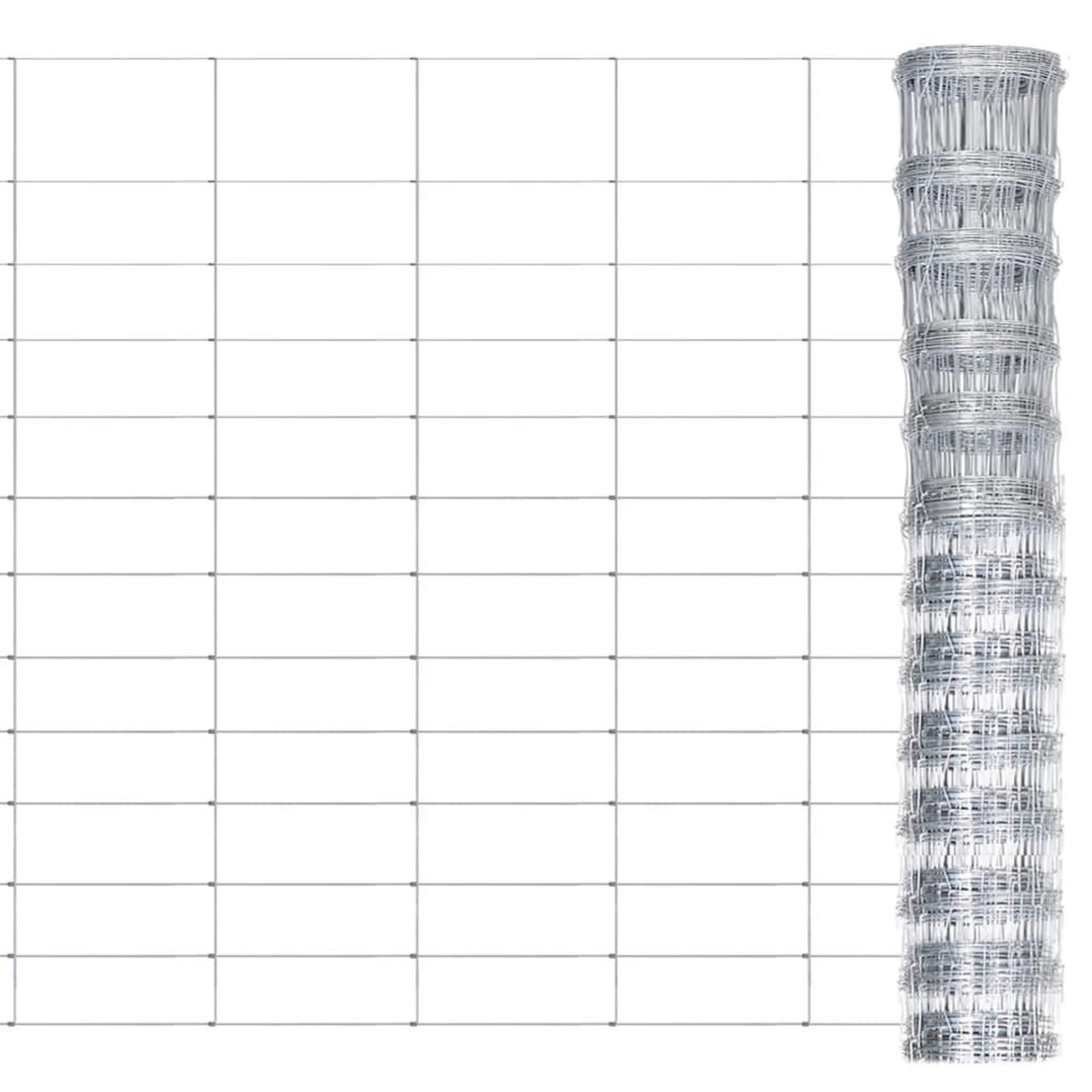 Voir la diapositive 1 : VIDAXL Cloture de jardin Acier galvanise 50x1,25 m Argente