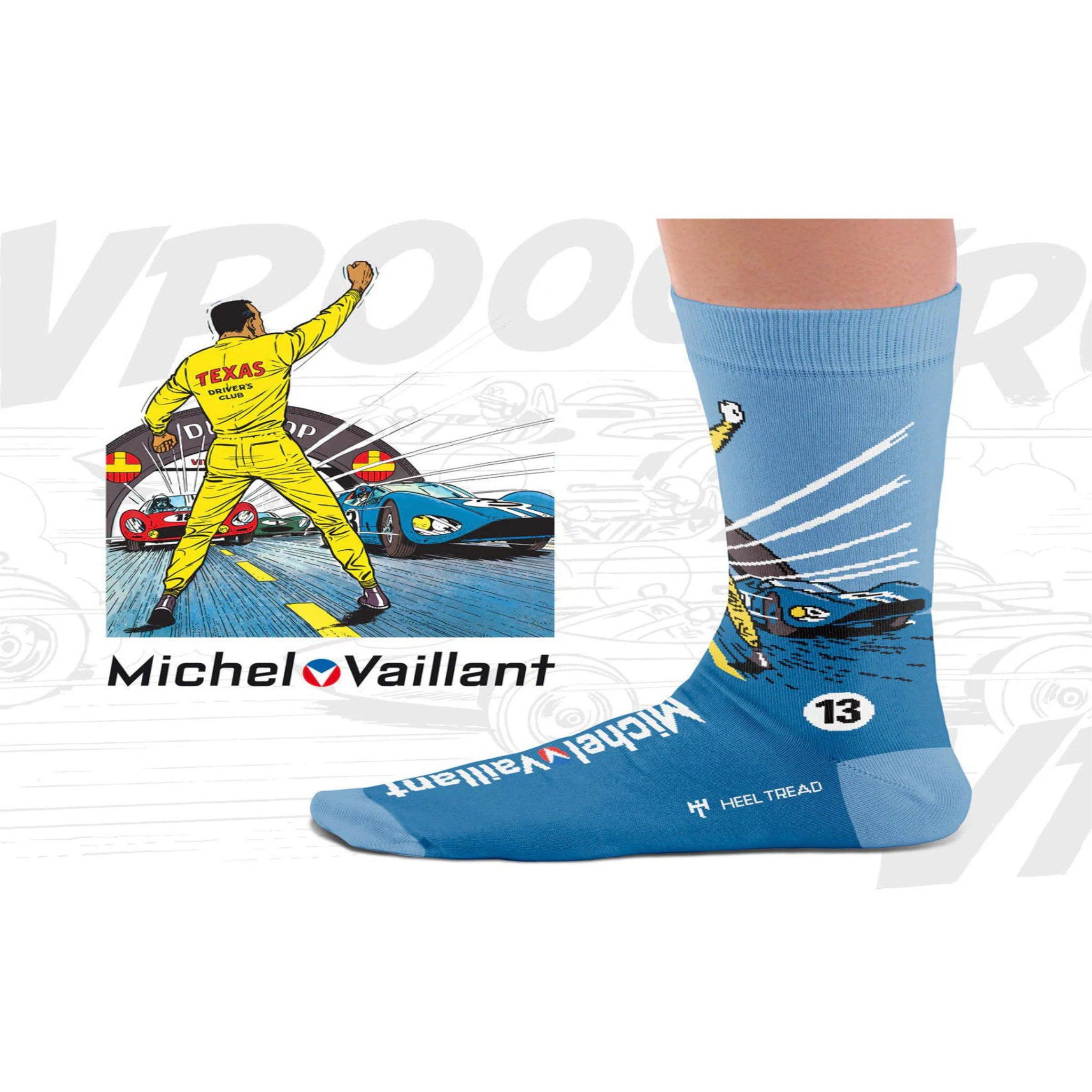 Voir la diapositive 4 : SOCK AFFAIRS Chaussettes michel vaillant, le 13 est au départ