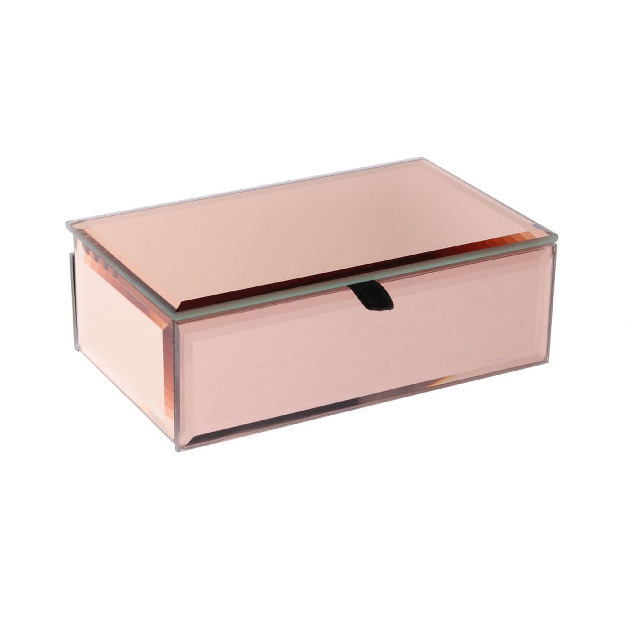 Voir la diapositive 2 : The Home Deco Factory Boîte à bijoux design Chic - Rose cuivré
