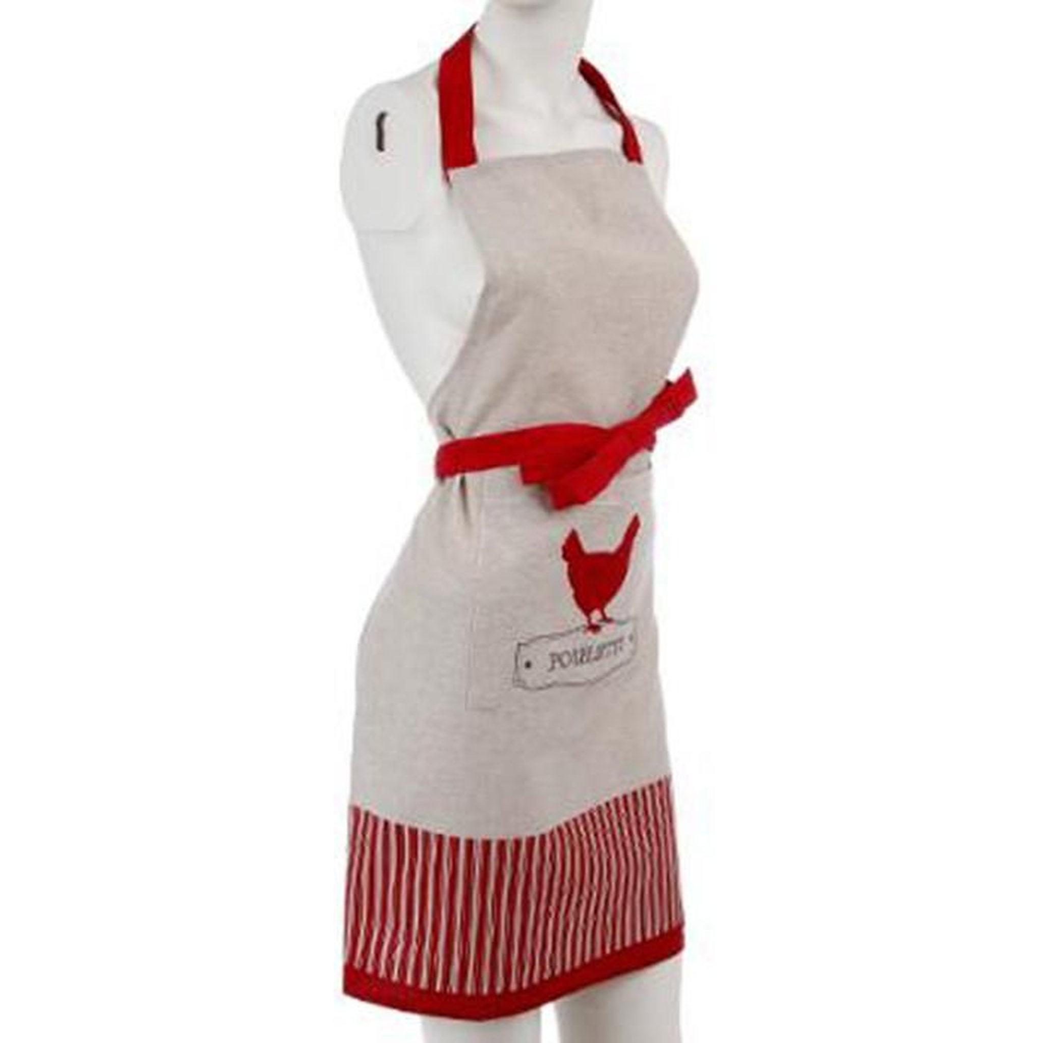 Voir la diapositive 2 : ATMOSPHERA Tablier de Cuisine  Poulette  60x80cm Multicolore