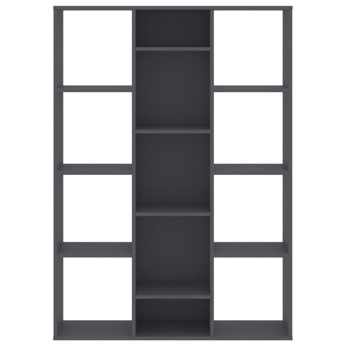 VIDAXL Separateur de piece/Bibliotheque Gris 100x24x140 cm Agglomere