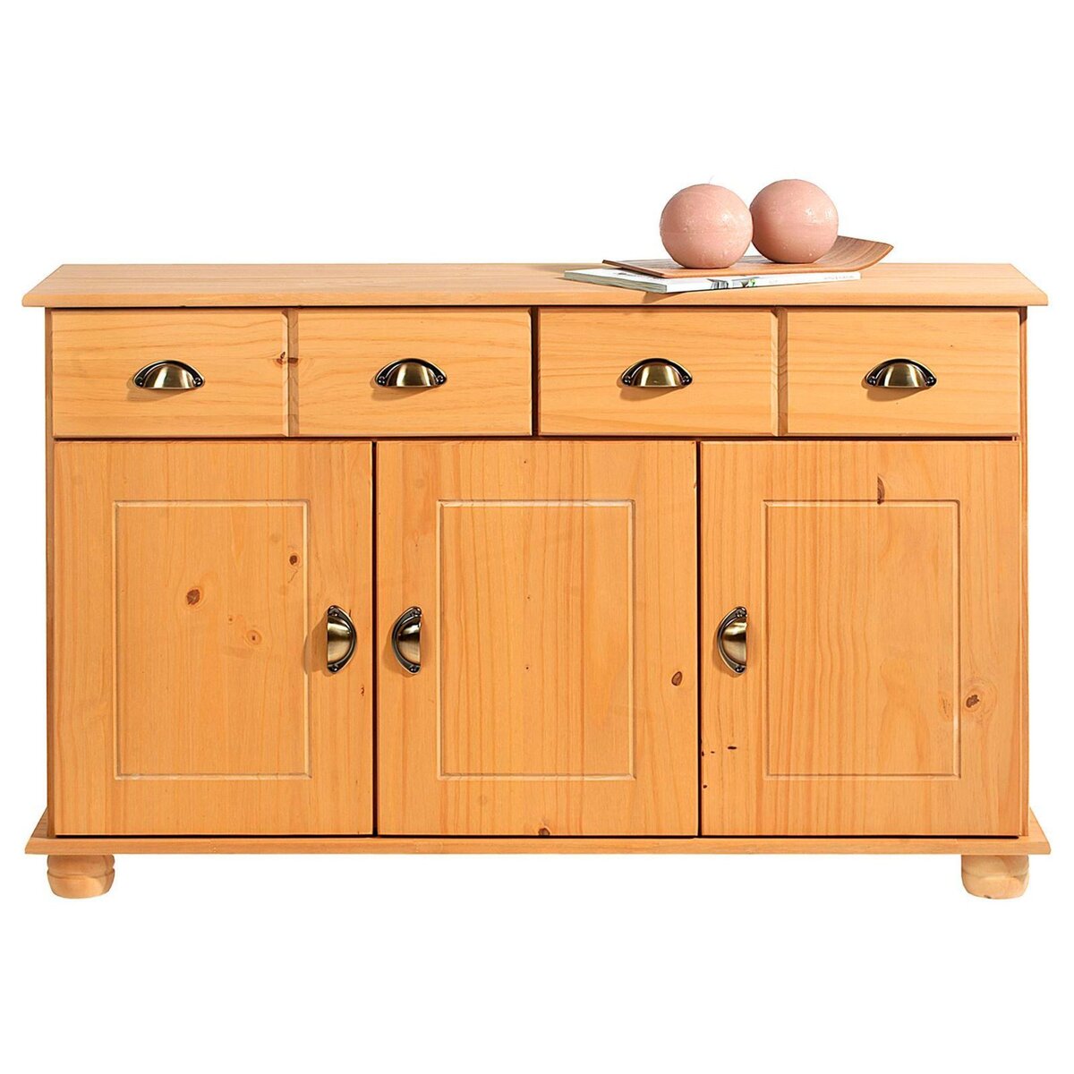 IDIMEX Buffet COLMAR en pin massif, 2 tiroirs et 3 portes