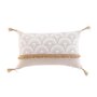 Voir la diapositive 1 : Paris Prix Coussin Déco Imprimé  Bahina  30x50cm Beige & Blanc