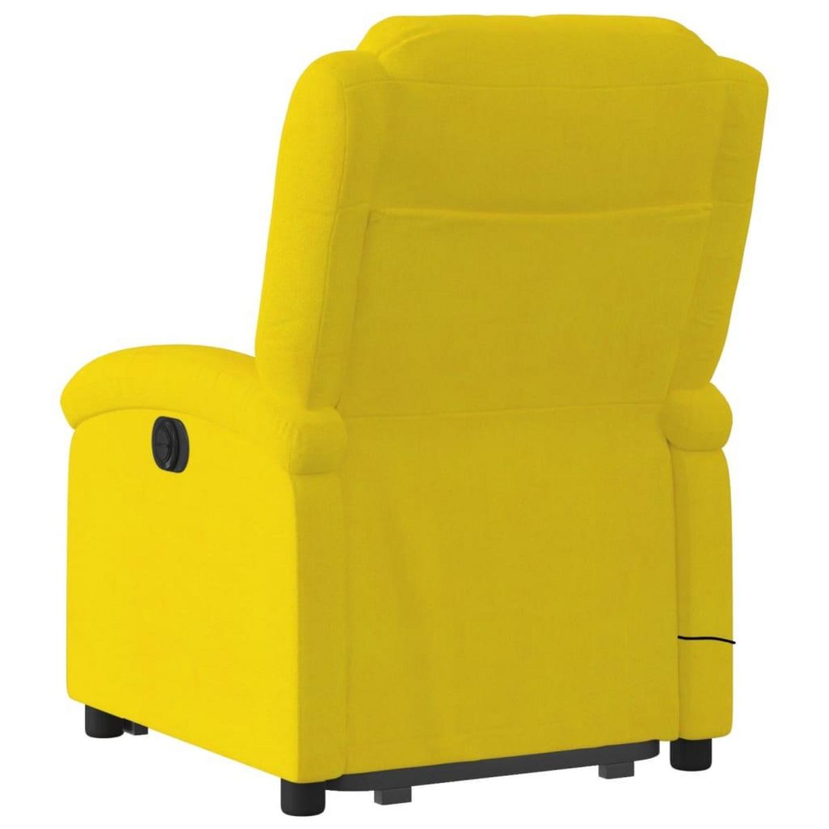 VIDAXL Fauteuil de massage inclinable Jaune Velours