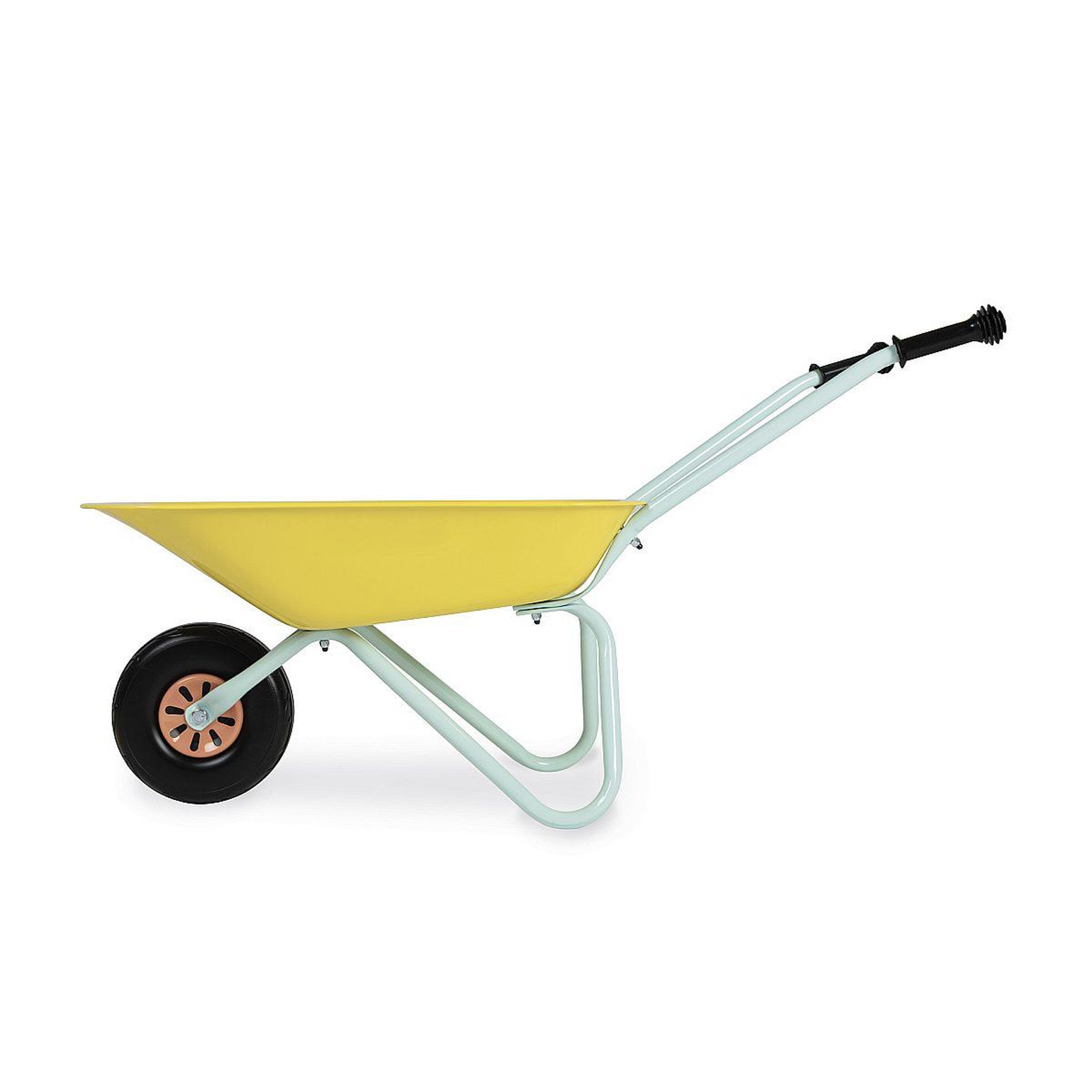 Voir la diapositive 5 : JANOD Brouette metal happy garden jaune -