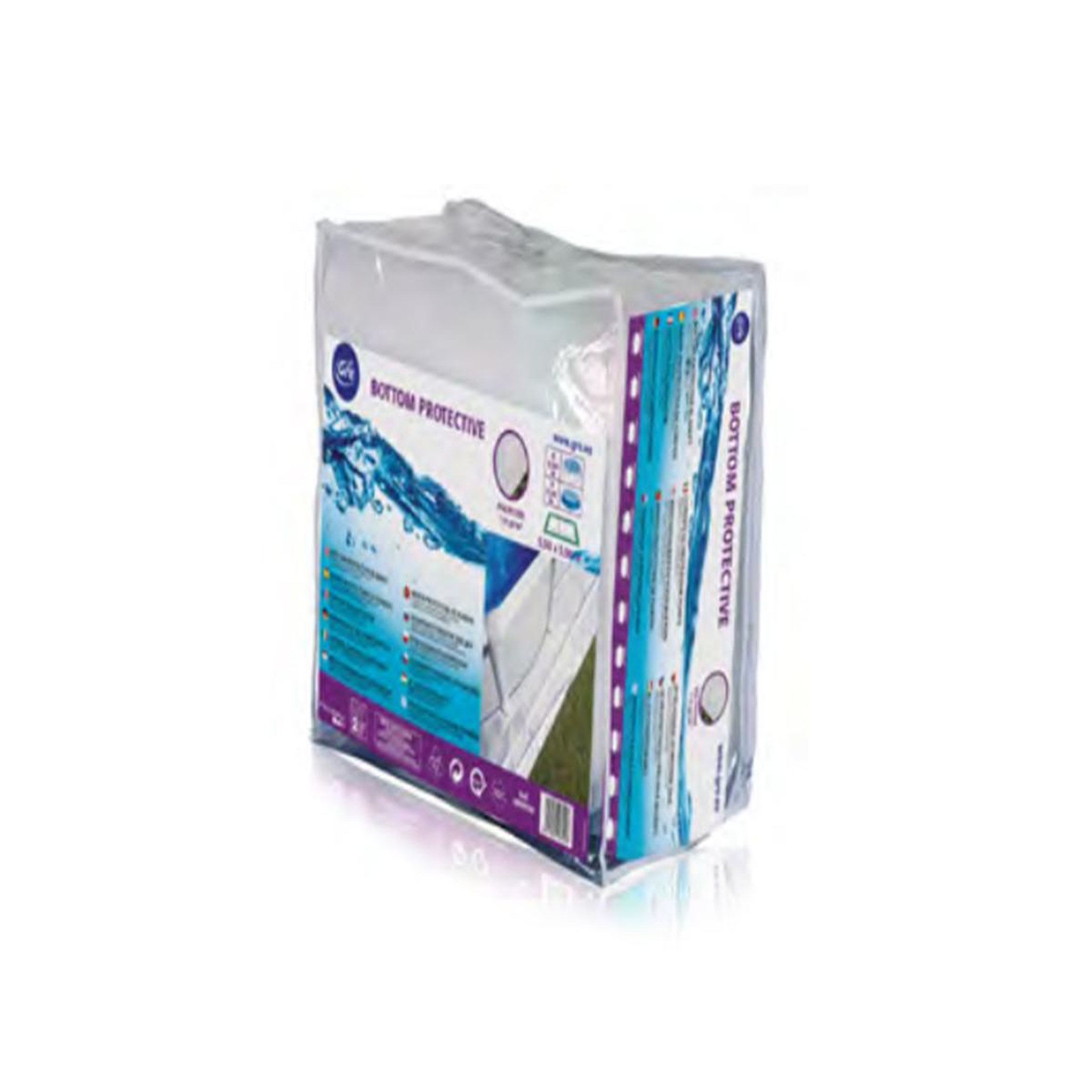 GRE Tapis de sol pour piscine acier ovale 7,44 x 3,99 m / en huit 6,60 x 4,00 m - gré