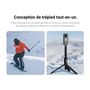 Voir la diapositive 5 : INSTA360 Perche Invisible Selfie Stick + Tripod