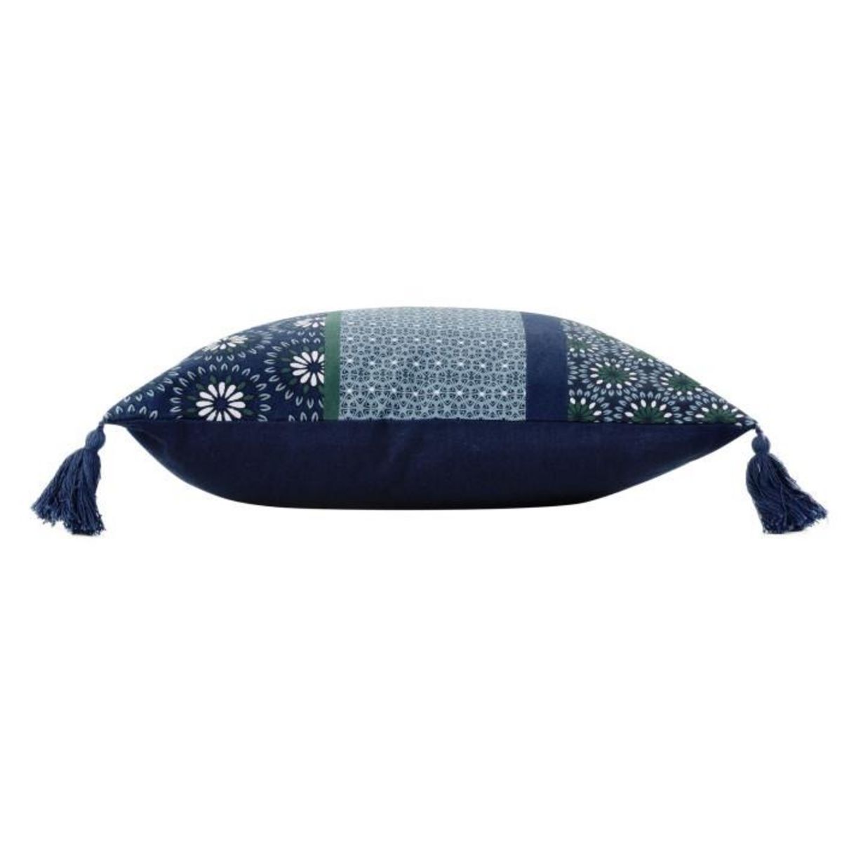 Paris Prix Housse de Coussin Déco  Catalaya  40x40cm Bleu