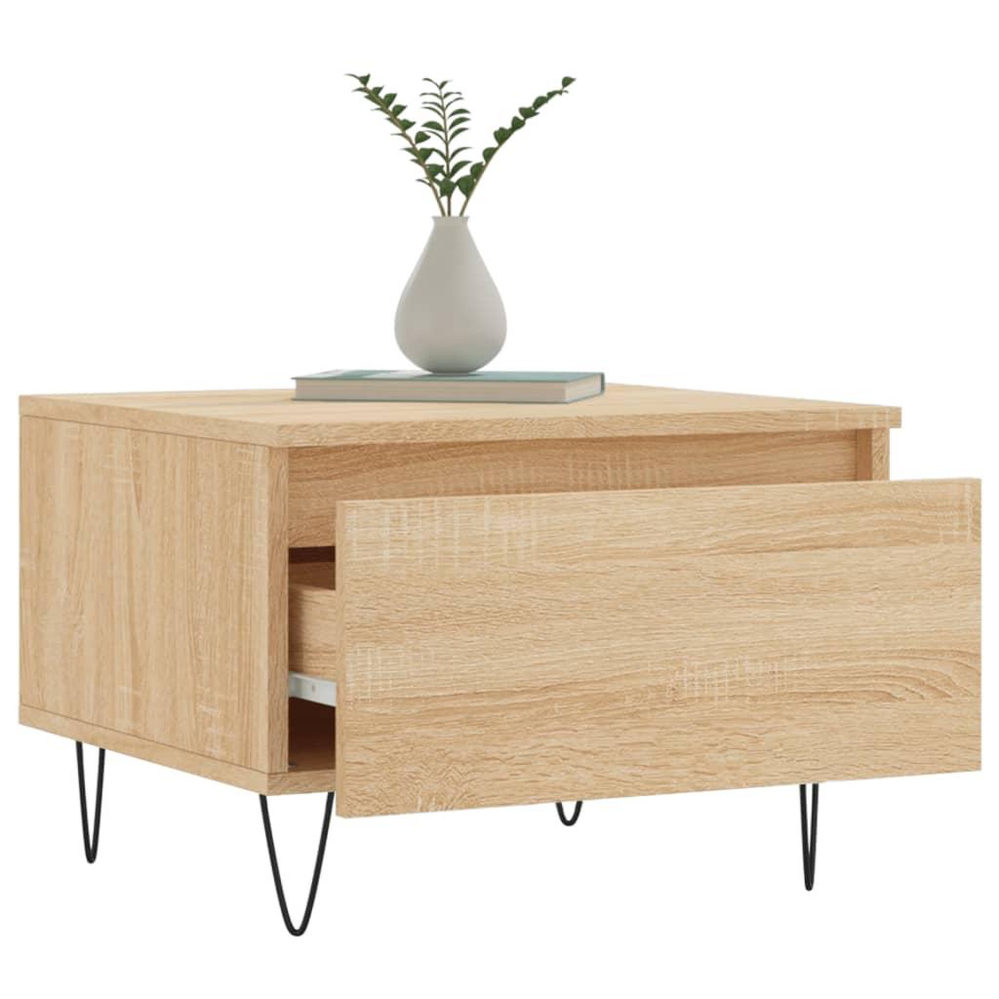 Voir la diapositive 4 : VIDAXL Tables basses 2 pcs chene sonoma 50x46x35 cm bois d'ingenierie