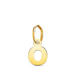 L'ATELIER D'AZUR Pendentif Or 18 Carats 750 Jaune - Initiale Lettre  O  - Chaine Offerte