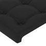 Voir la diapositive 5 : VIDAXL Tete de lit avec oreilles Noir 183x16x118/128 cm Similicuir