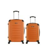 BLUESTAR BLUESTAR - Lot de 2 - Valise weekend et valise cabine OPERA. Coloris disponibles : Orange, Gris, Beige, Rose, Marron, Noir, Bleu