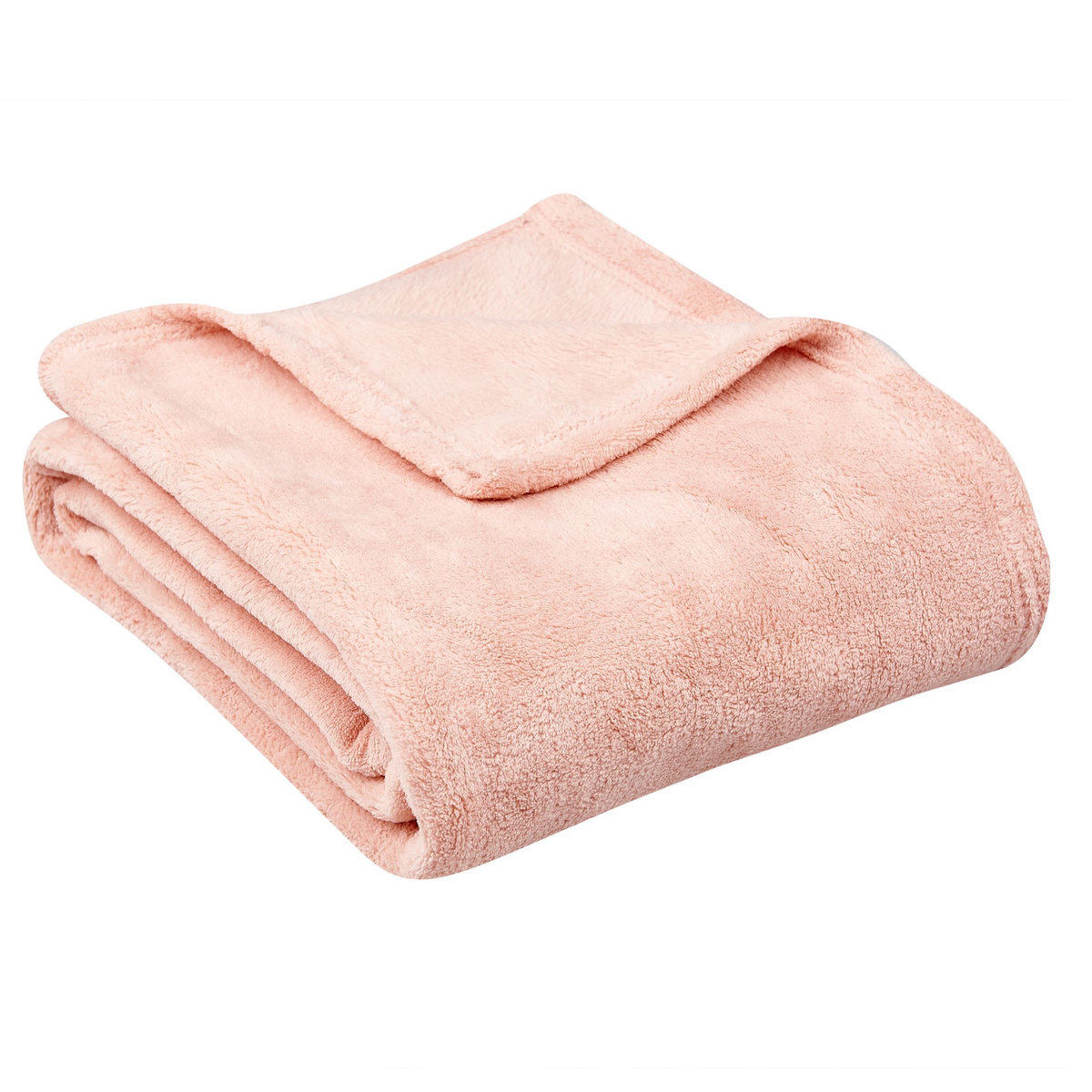 ACTUEL Plaid, couvre-lit, jeté de canapé uni douceur en polyester 240 g/m²