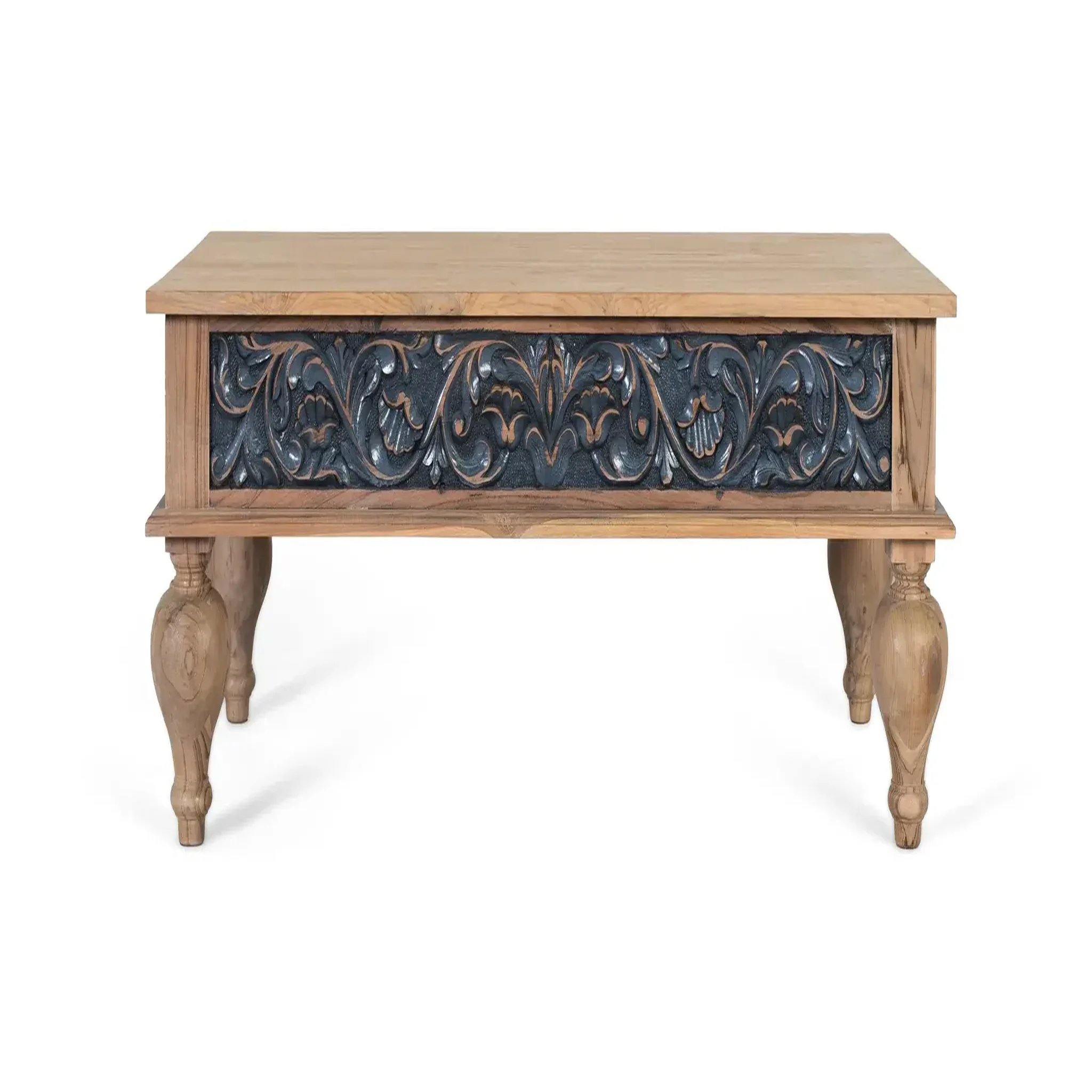 GINER Y COLOMER SL Table basse en bois de teck 125 cm style ethnique colonial