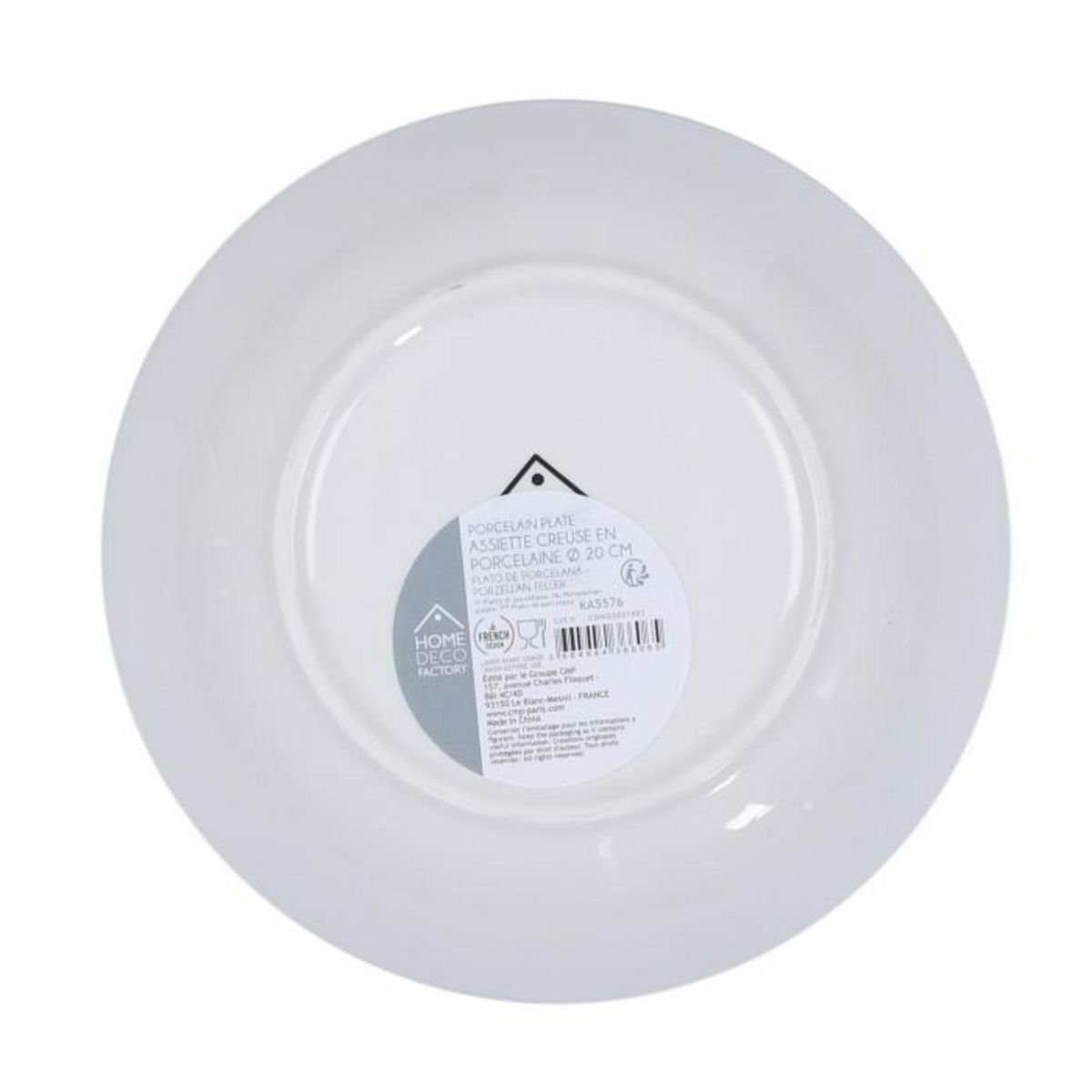 Paris Prix Lot de 6 Assiettes Creuses  Mandala  20cm Orange