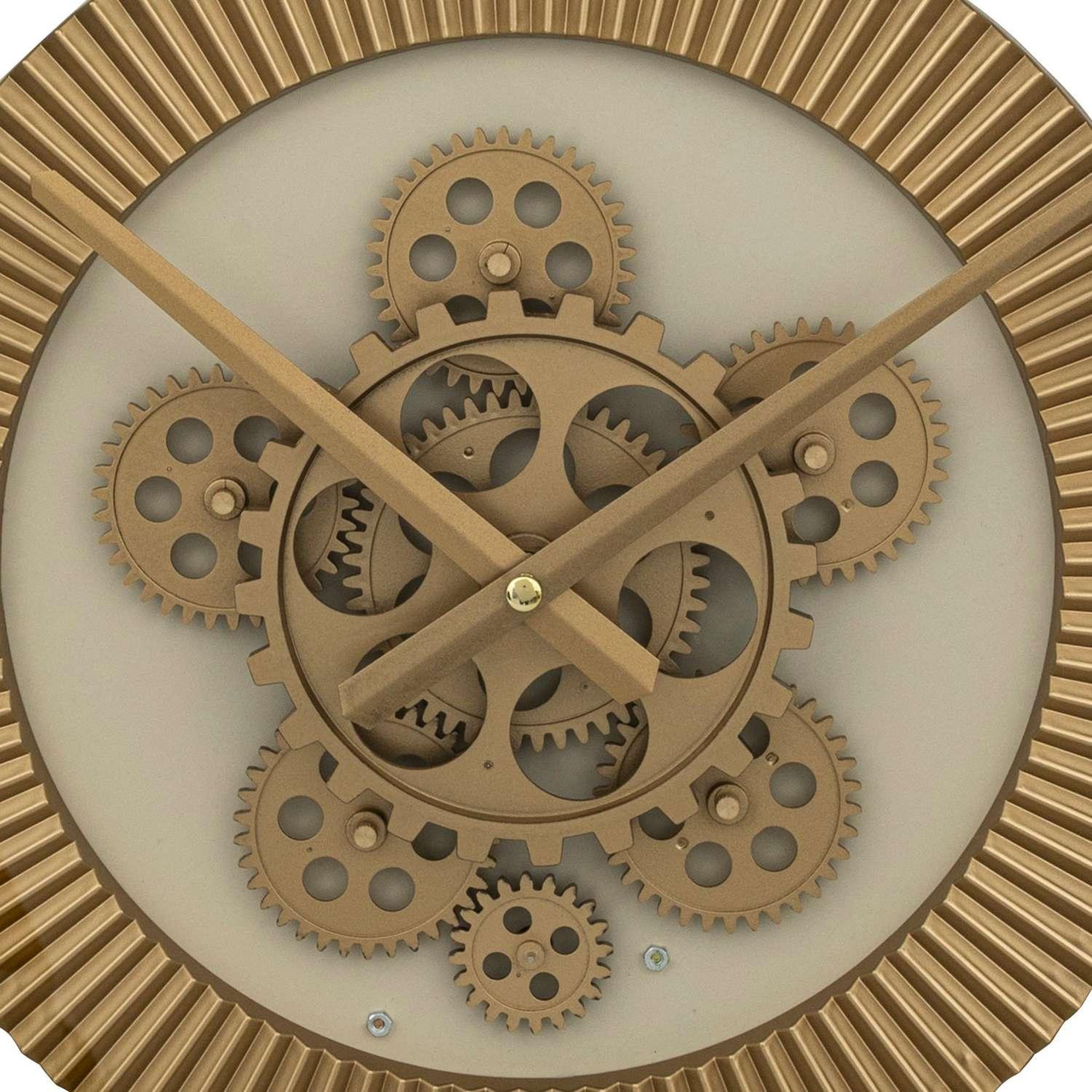 Voir la diapositive 3 : ATMOSPHERA Horloge murale en métal vintage - gris métallisé