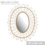 Voir la diapositive 3 : FORNORD Miroir Dalia bambou 52x60 cm