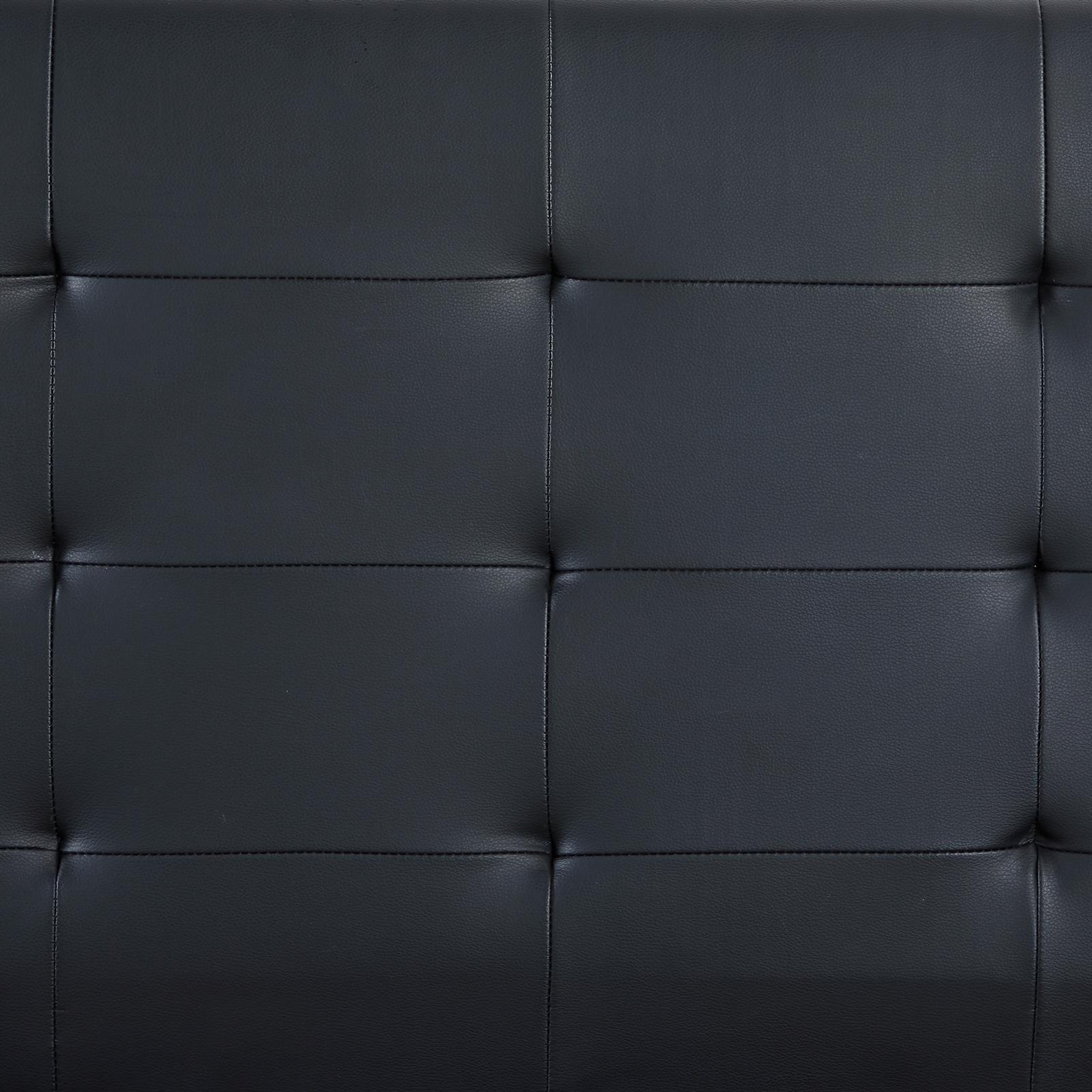 Voir la diapositive 4 : IDIMEX Lit simple REVE, 90 x 190 cm, capitonné avec sommier, revêtement synthétique