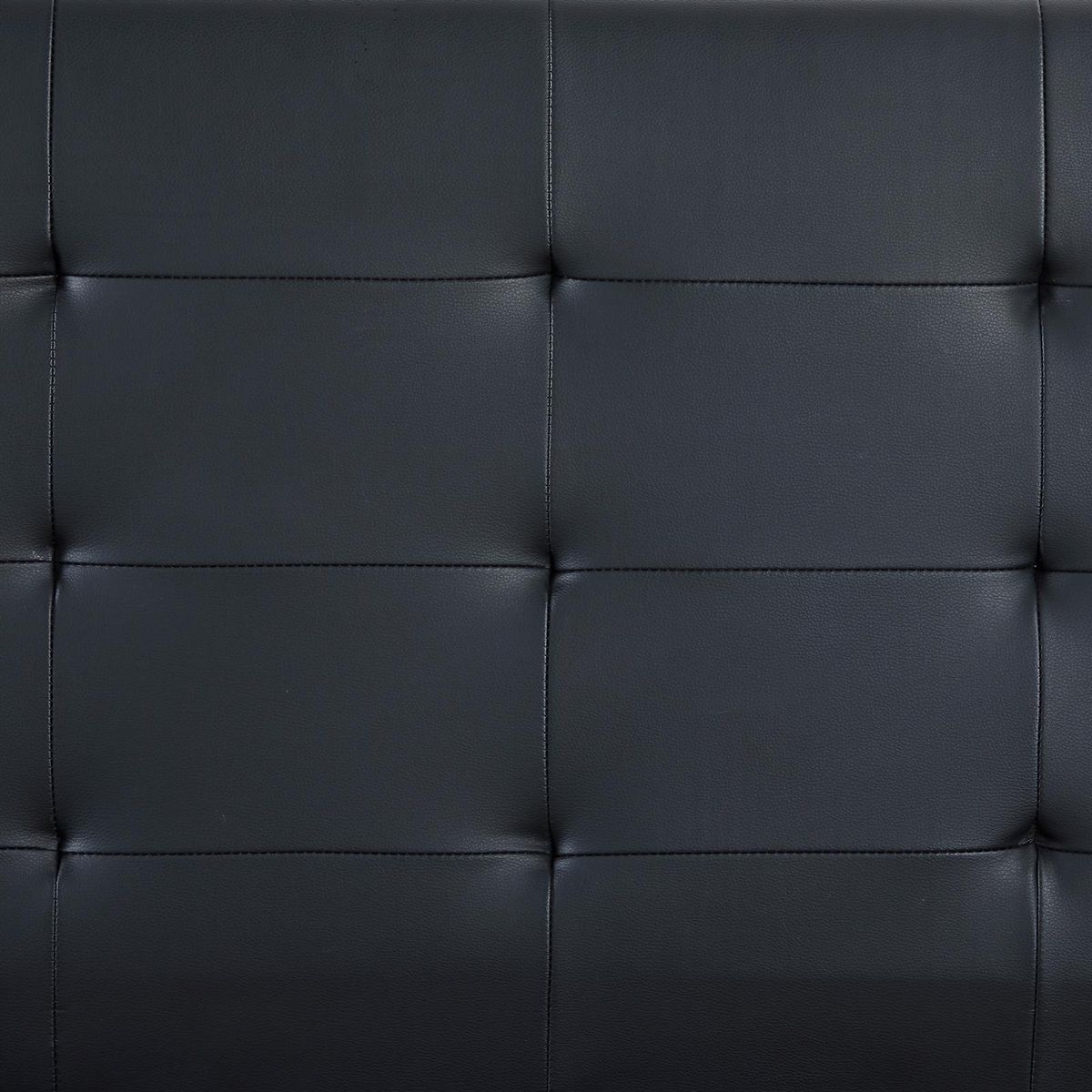 IDIMEX Lit simple REVE, 90 x 190 cm, capitonné avec sommier, revêtement synthétique