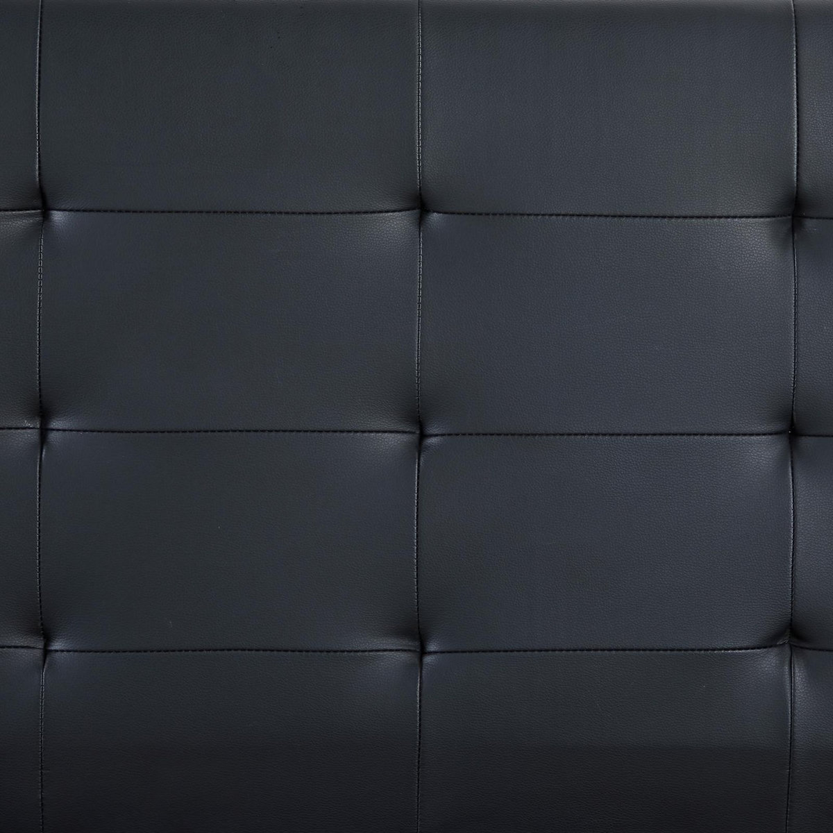 IDIMEX Lit simple REVE, 90 x 190 cm, capitonné avec sommier, revêtement synthétique