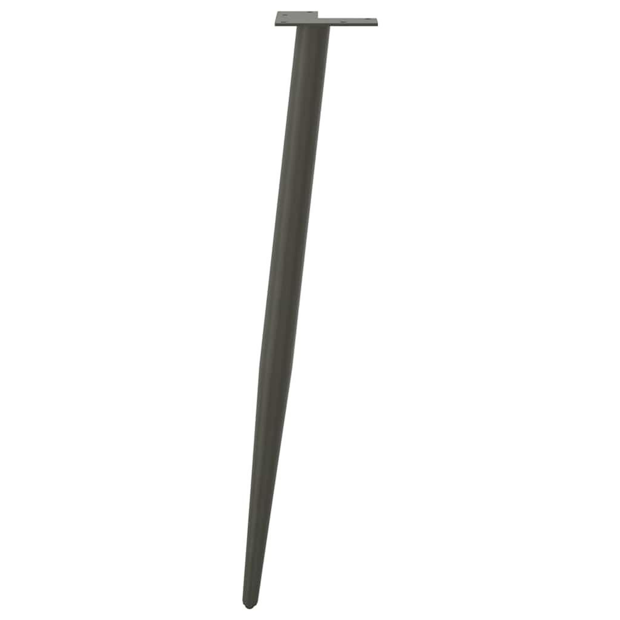 Voir la diapositive 5 : VIDAXL Pieds de table basse forme conique 4 pcs anthracite 72-73 cm