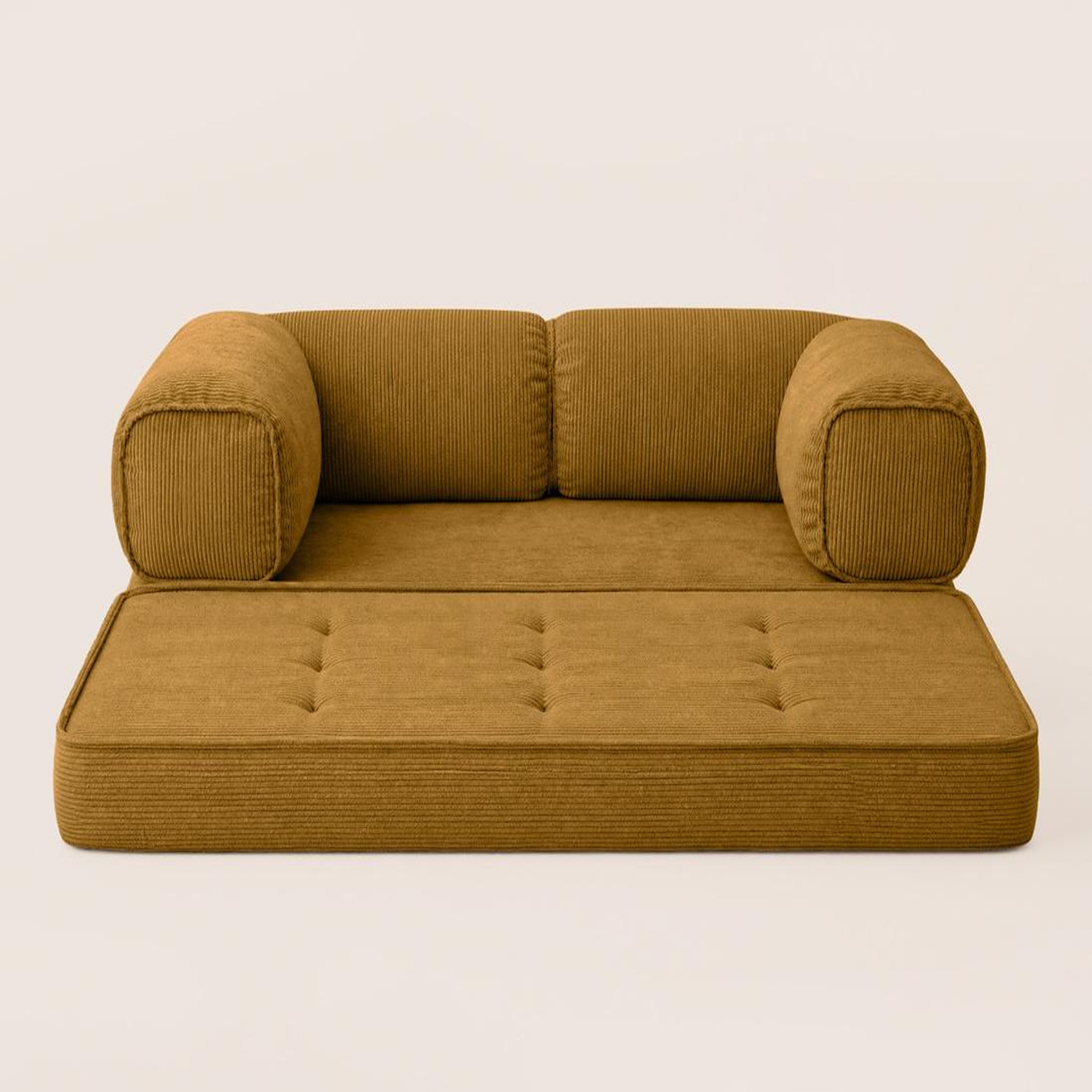 Voir la diapositive 6 : BEST MOBILIER Poppy - canapé 3 places convertible en velours côtelé