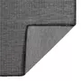 VIDAXL Tapis a tissage plat d'exterieur 80x150 cm Gris