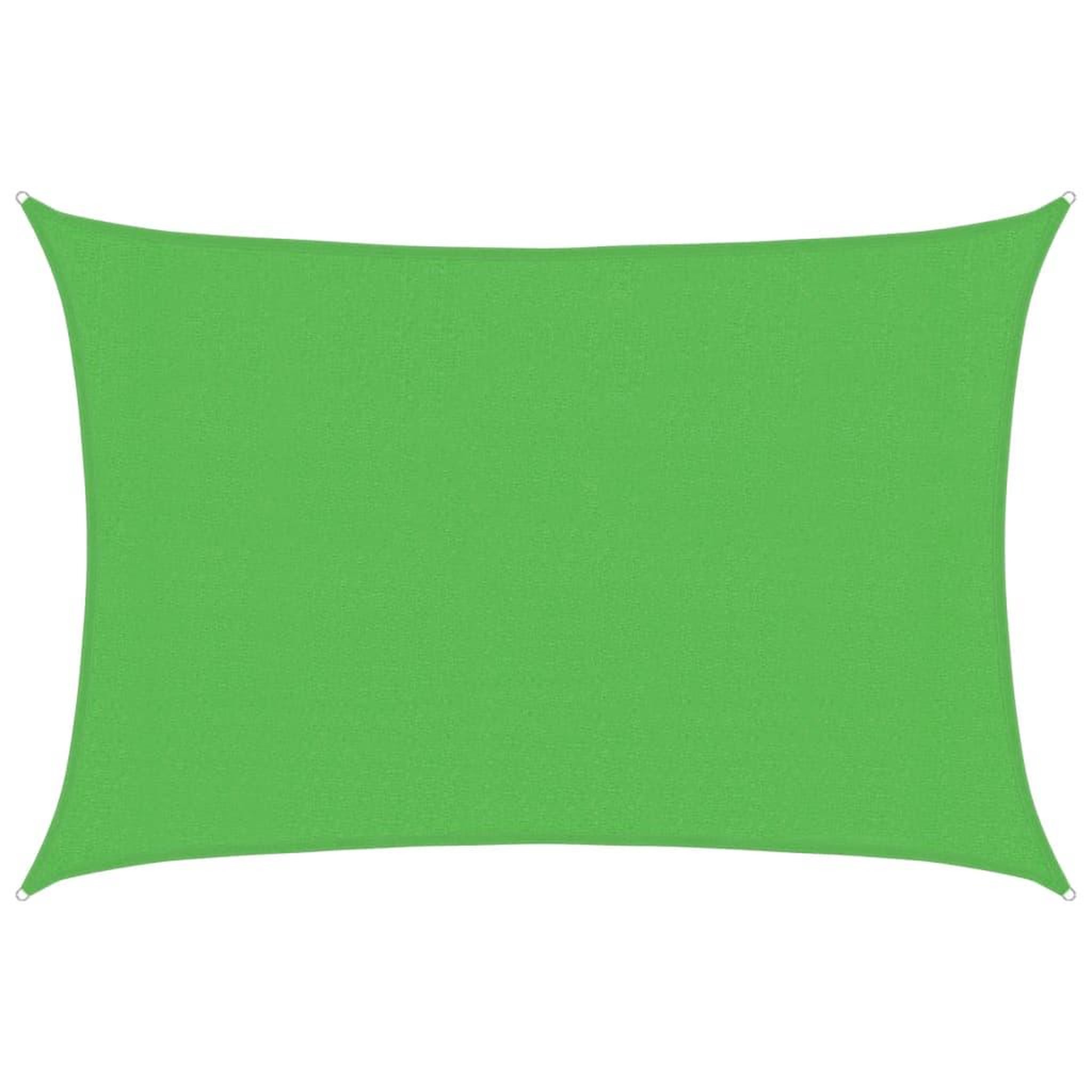 Voir la diapositive 2 : VIDAXL Voile d'ombrage 160 g/m^2 Vert clair 3x4 m PEHD