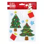 GLOBAL GIFT Stickers gel Noël pour fenêtre - Sapins de Noël