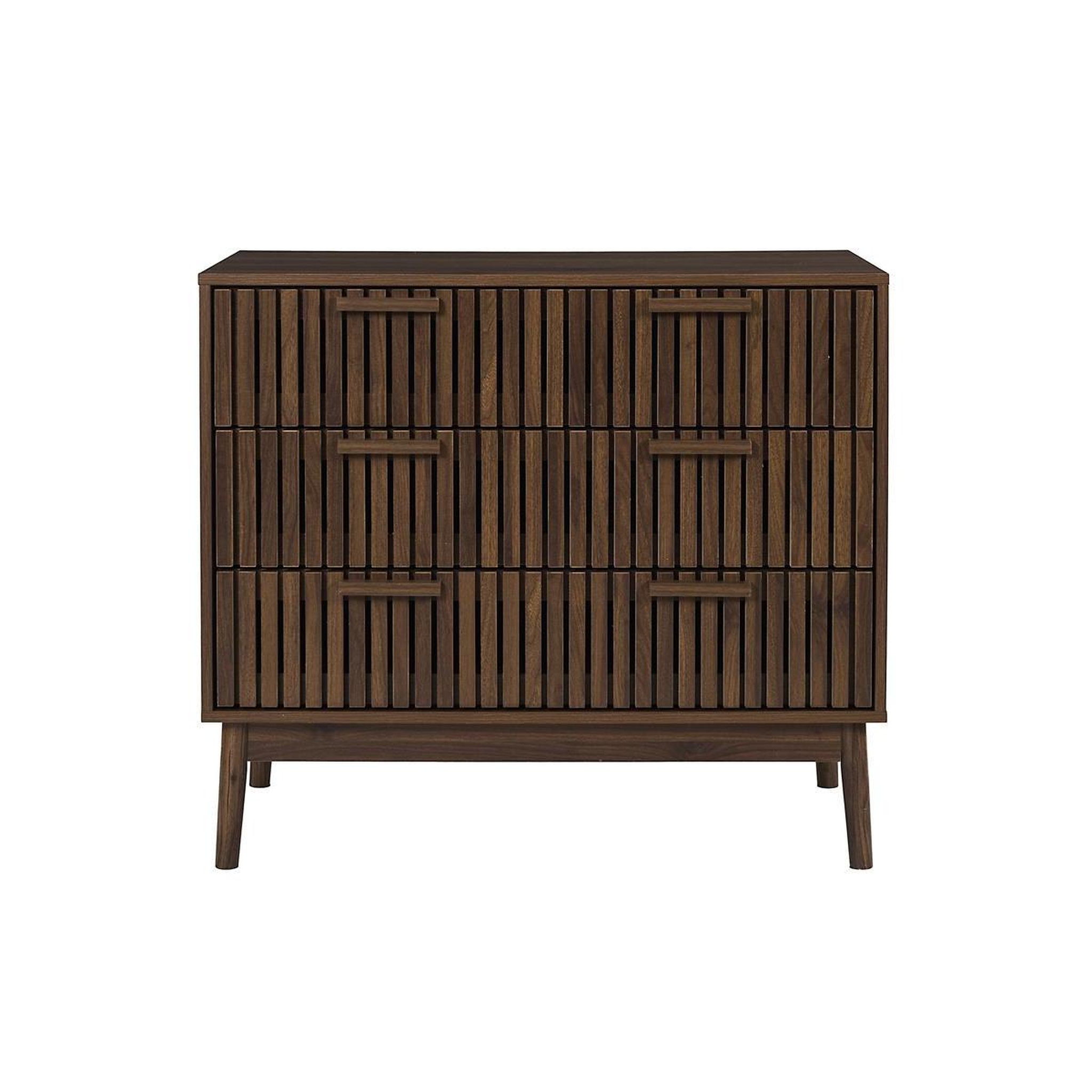 Voir la diapositive 2 : The Home Deco Factory Commode 3 tiroirs  klaus  90cm marron foncé