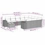 Voir la diapositive 6 : VIDAXL Salon de jardin 11 pcs avec coussins gris clair resine tressee