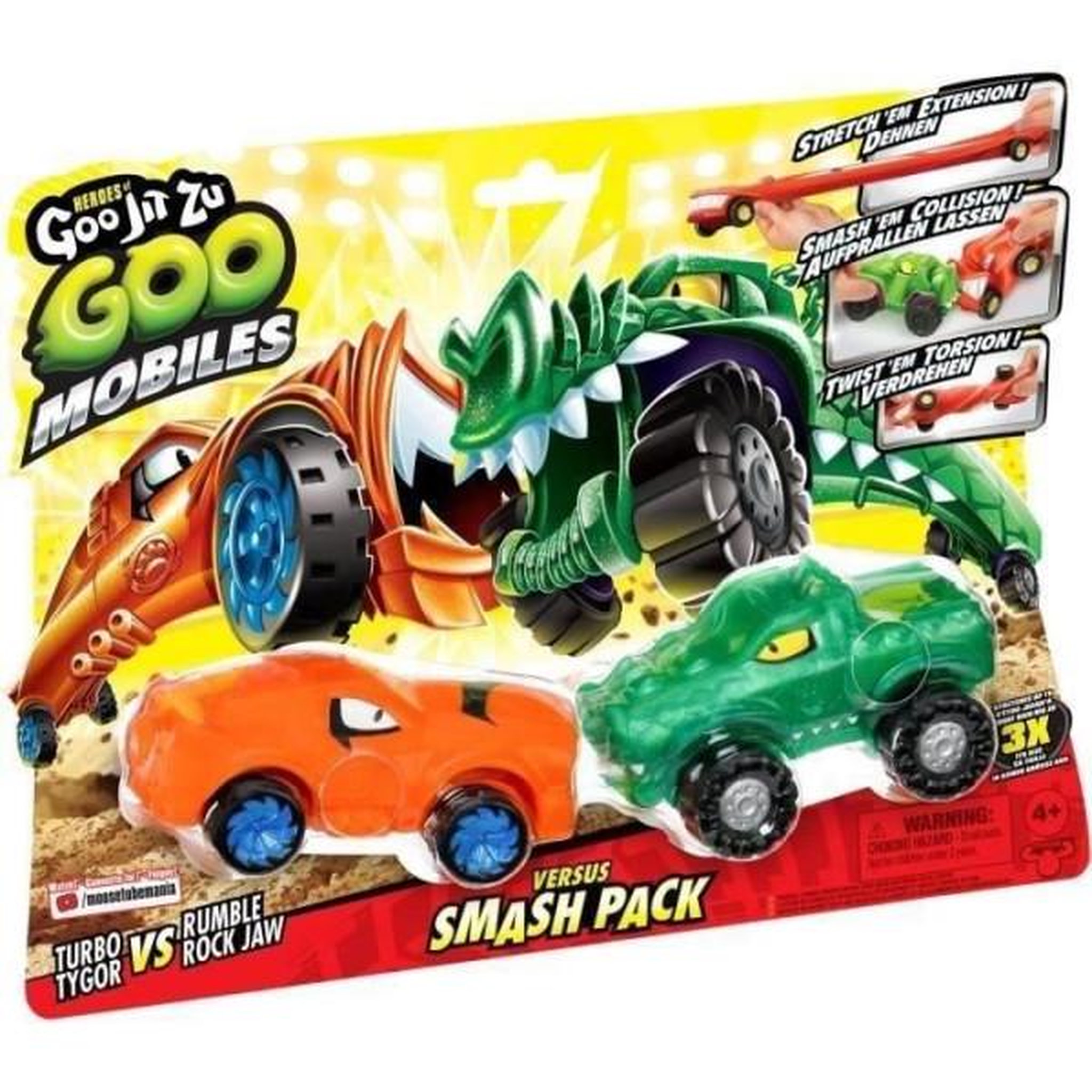 Voir la diapositive 4 : MOOSE TOYS Véhicules miniatures - MOOSE TOYS - GOO MOBILES - TURBO TYGER VS RUMBLER JAW