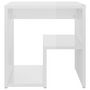Voir la diapositive 3 : VIDAXL Table de chevet blanc brillant 40x30x40 cm bois d'ingenierie