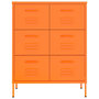 Voir la diapositive 3 : VIDAXL Armoire a tiroirs Orange 80x35x101,5 cm Acier