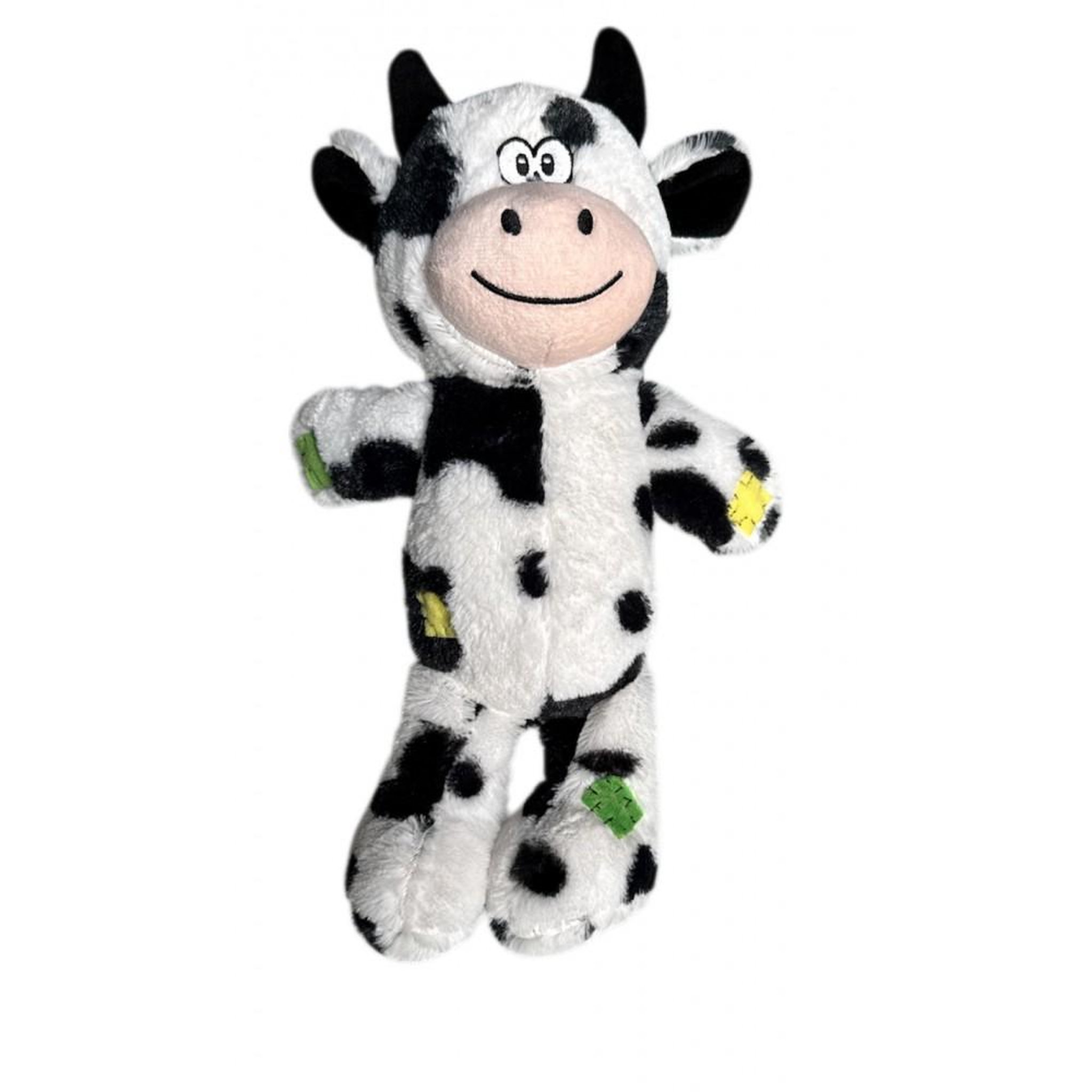 MON AMI LUKI Jouet chien peluche animaux - doux et lunique - pour jouer et caliner. Coloris disponibles : Bicolore, Marron, Gris