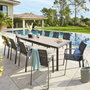 Voir la diapositive 2 : HESPERIDE Table de jardin extensible Evasion en aluminium