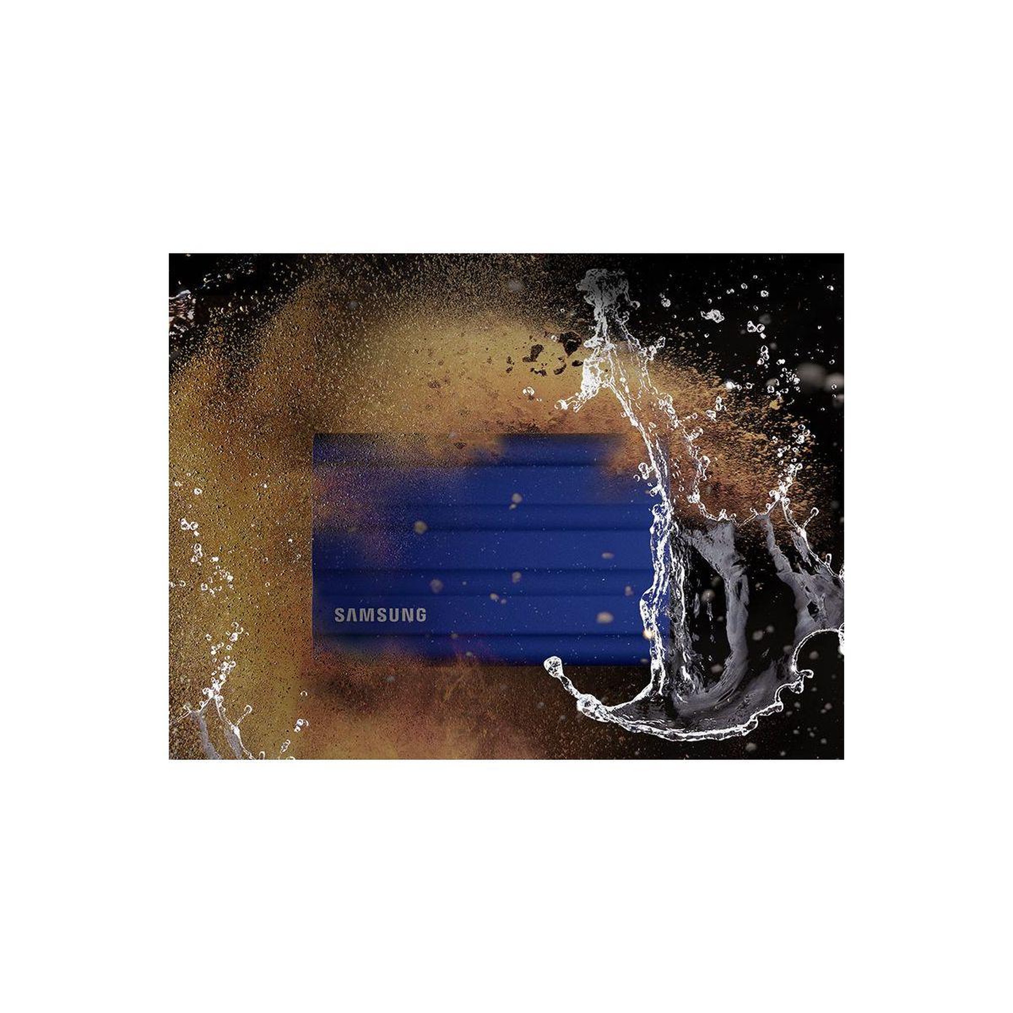 Voir la diapositive 4 : Samsung Disque dur ssd externe portable 2to t7 shield bleu