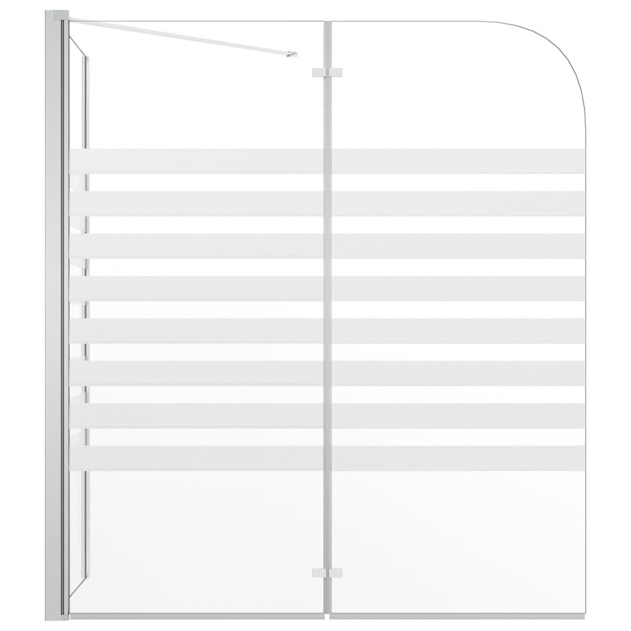 Voir la diapositive 3 : VIDAXL Enclos de bain 120x68x130 cm verre trempe rayures