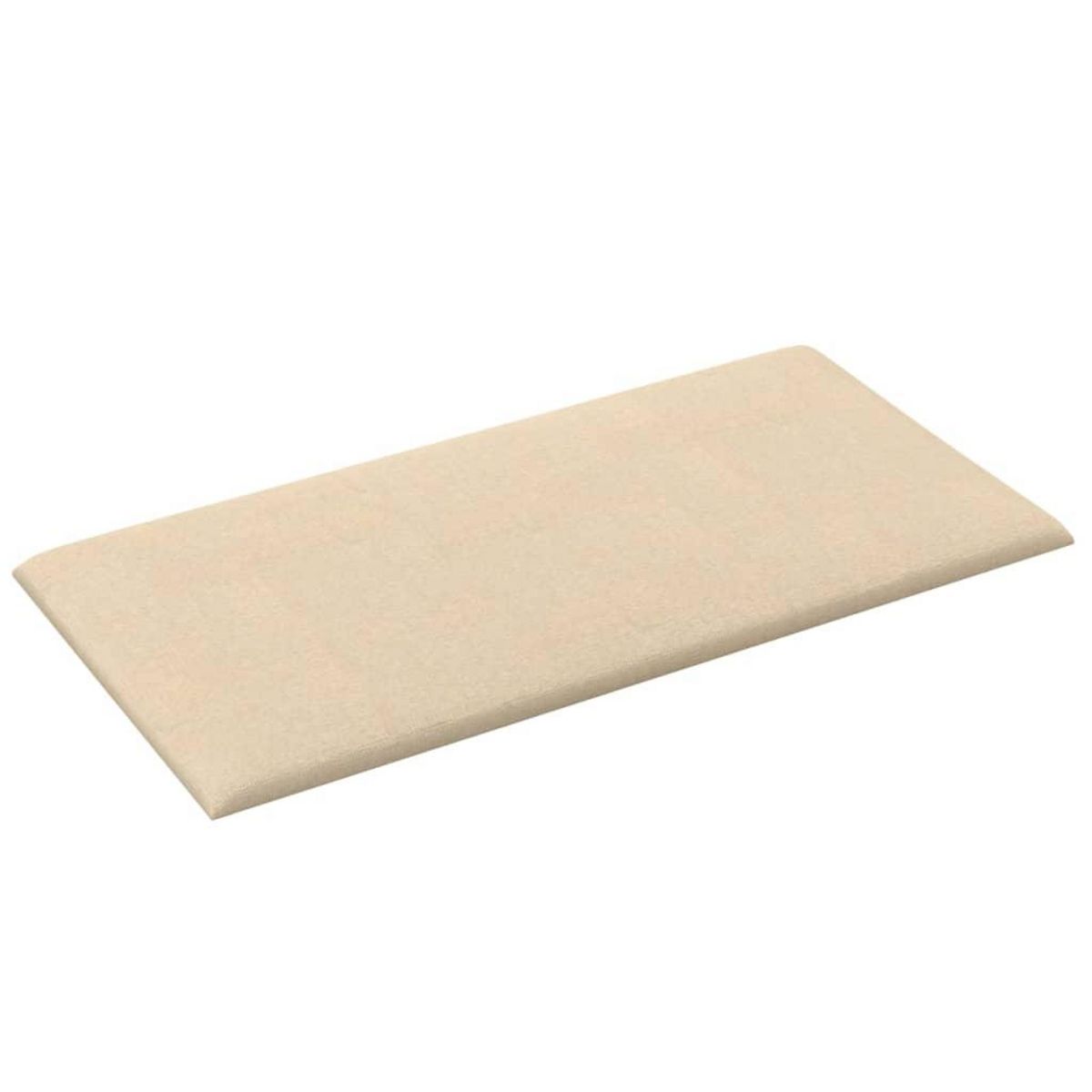 VIDAXL Panneaux muraux 12 pcs Creme 30x15 cm Tissu 0,54 m²
