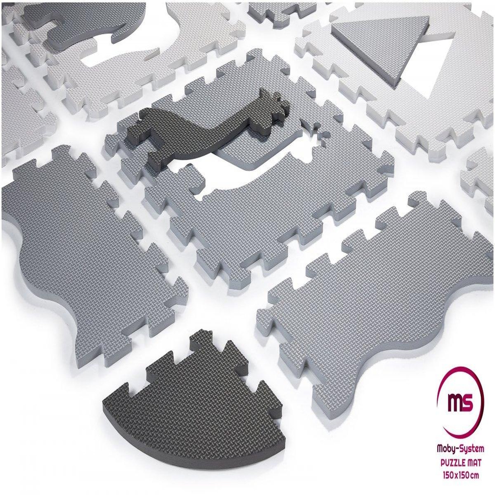 Voir la diapositive 5 : MOBY SYSTEM Tapis d'eveil Tapis de Puzzle en Mousse EVA pour Bébé 150 x 150- Grand Tapis de Jeu avec Rebord